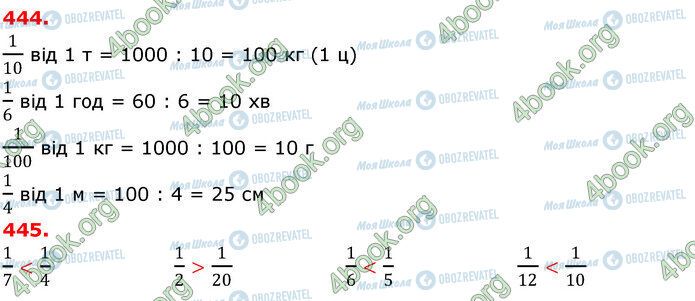 ГДЗ Математика 3 класс страница 444-445