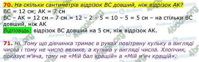 ГДЗ Математика 3 класс страница 70-71