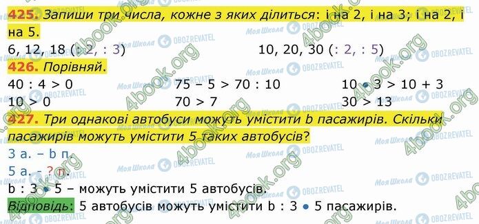 ГДЗ Математика 3 класс страница 425-427