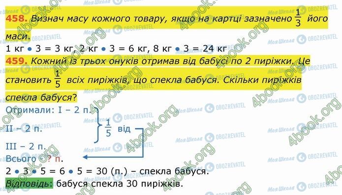 ГДЗ Математика 3 класс страница 458-459