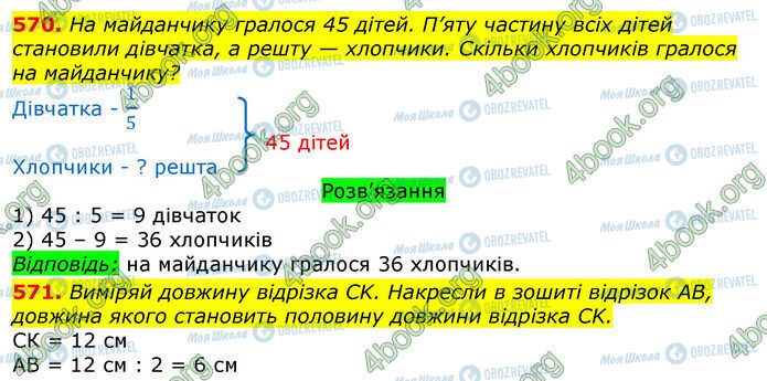 ГДЗ Математика 3 класс страница 570-571
