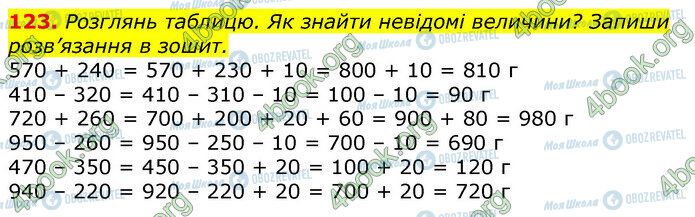 ГДЗ Математика 3 класс страница 123