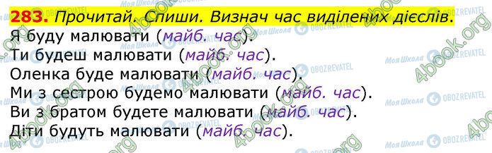 ГДЗ Українська мова 3 клас сторінка 283