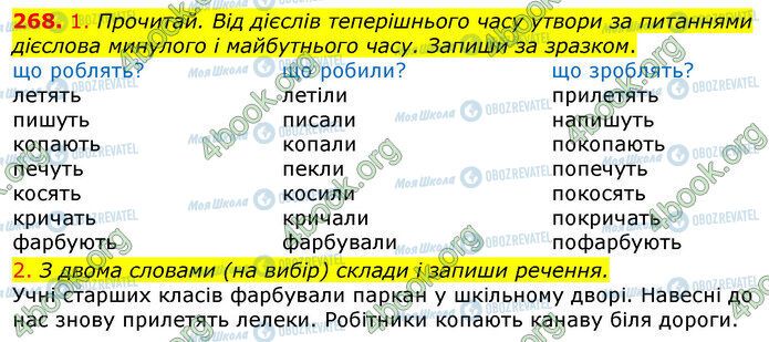 ГДЗ Українська мова 3 клас сторінка 268