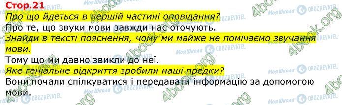 ГДЗ Українська мова 3 клас сторінка Стр.21