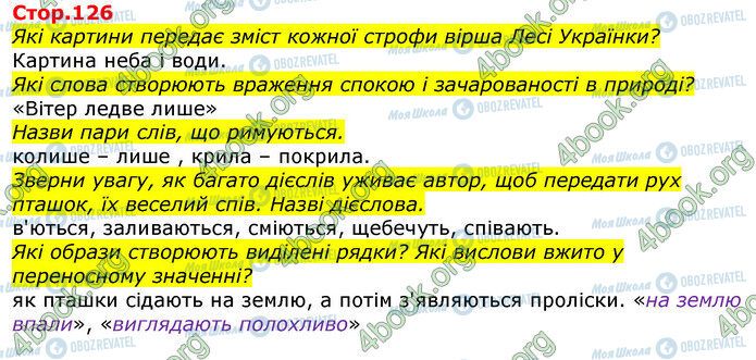 ГДЗ Українська мова 3 клас сторінка Стр.126