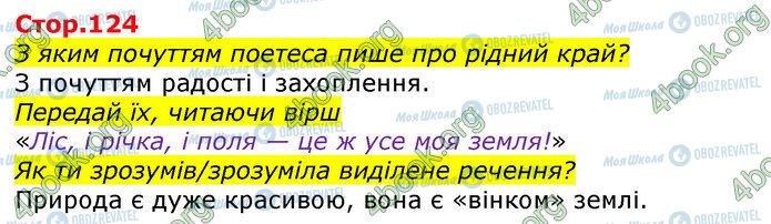 ГДЗ Українська мова 3 клас сторінка Стр.124