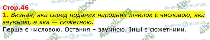 ГДЗ Українська мова 3 клас сторінка Стр.46