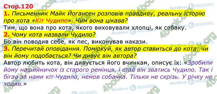 ГДЗ Українська мова 3 клас сторінка Стр.120