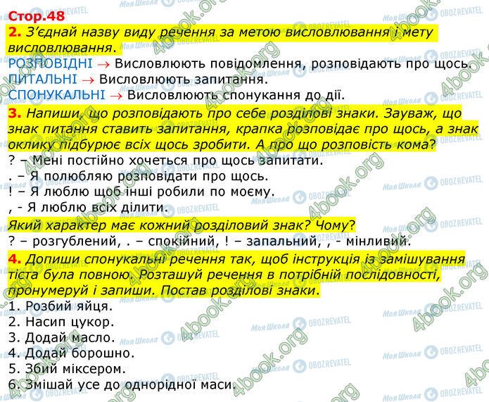 ГДЗ Українська мова 3 клас сторінка Стр.48