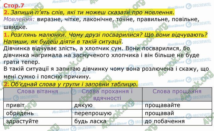 ГДЗ Укр мова 3 класс страница Стр.7