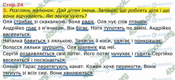 ГДЗ Українська мова 3 клас сторінка Стр.24 (3)