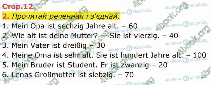 ГДЗ Немецкий язык 3 класс страница Стр.12
