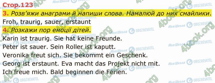 ГДЗ Німецька мова 3 клас сторінка Стр.123