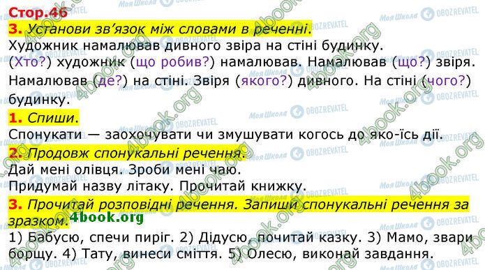 ГДЗ Українська мова 2 клас сторінка Стр.46