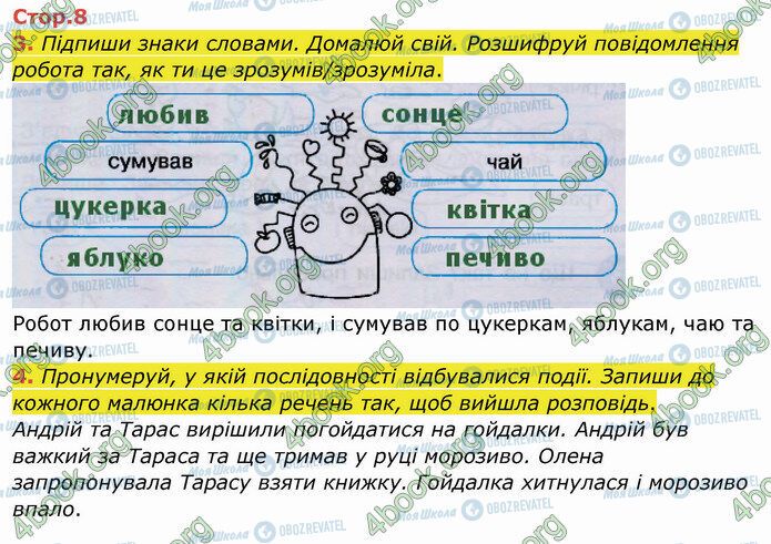 ГДЗ Укр мова 2 класс страница Стр.8