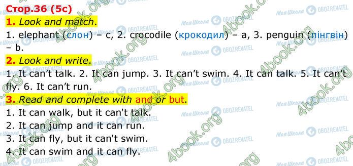 ГДЗ Английский язык 2 класс страница Стр.36