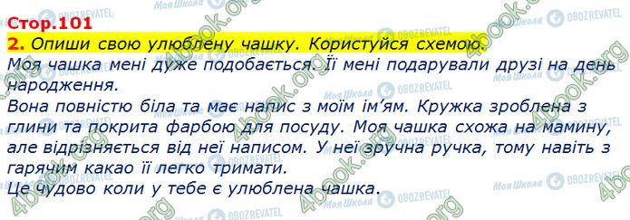 ГДЗ Укр мова 3 класс страница Стр.101 (2)