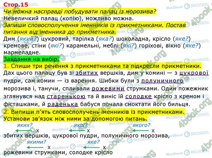 ГДЗ Укр мова 3 класс страница Стр.15