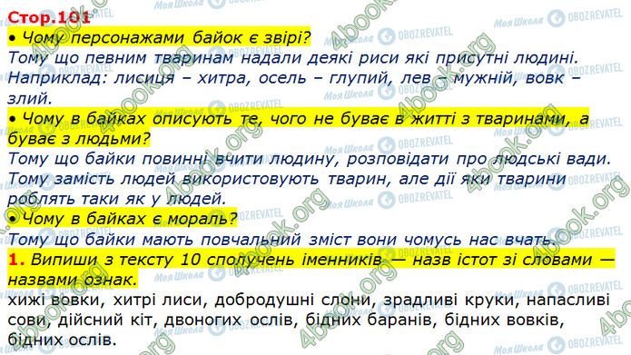 ГДЗ Українська мова 3 клас сторінка Стр.101