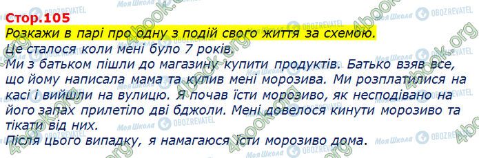 ГДЗ Українська мова 3 клас сторінка Стр.105