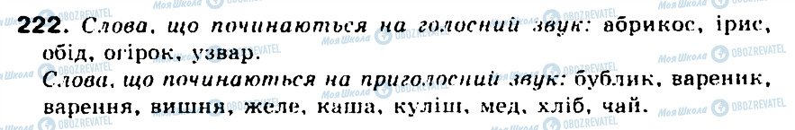 ГДЗ Українська мова 5 клас сторінка 222