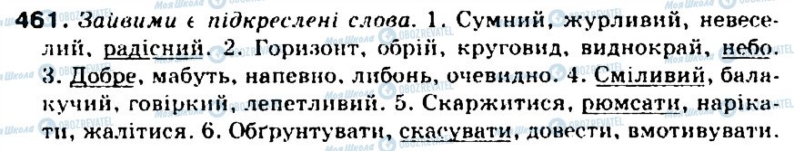 ГДЗ Укр мова 5 класс страница 461