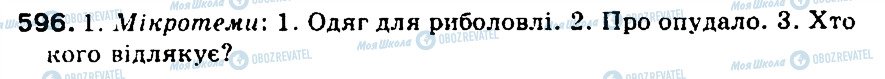 ГДЗ Українська мова 5 клас сторінка 596