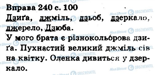 ГДЗ Українська мова 5 клас сторінка 240