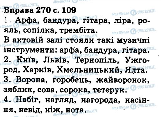 ГДЗ Укр мова 5 класс страница 270