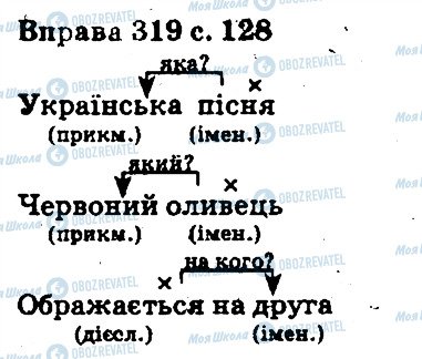 ГДЗ Українська мова 5 клас сторінка 319