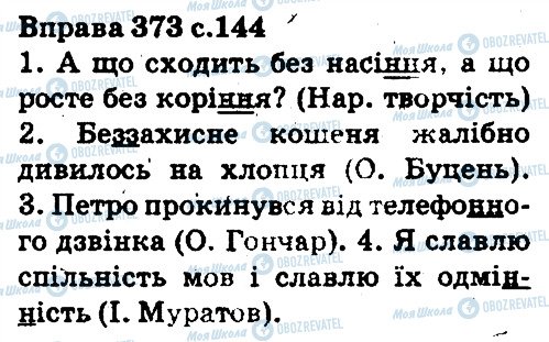 ГДЗ Українська мова 5 клас сторінка 373