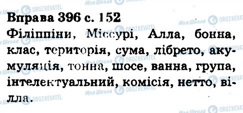 ГДЗ Укр мова 5 класс страница 396