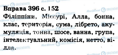 ГДЗ Українська мова 5 клас сторінка 396