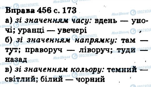 ГДЗ Укр мова 5 класс страница 456