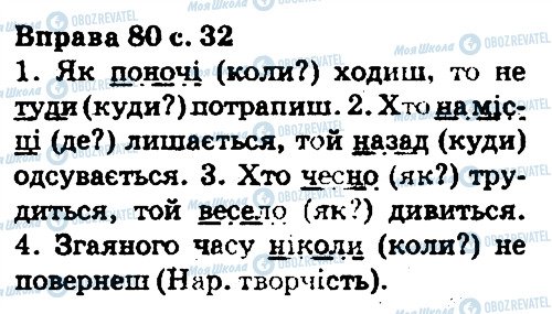 ГДЗ Українська мова 5 клас сторінка 80