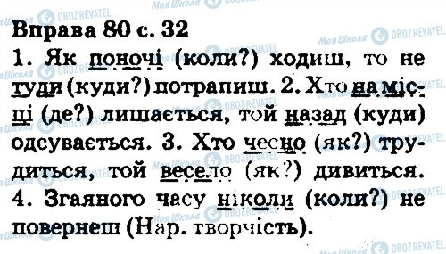 ГДЗ Укр мова 5 класс страница 80