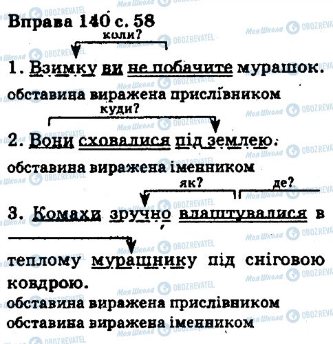 ГДЗ Укр мова 5 класс страница 140