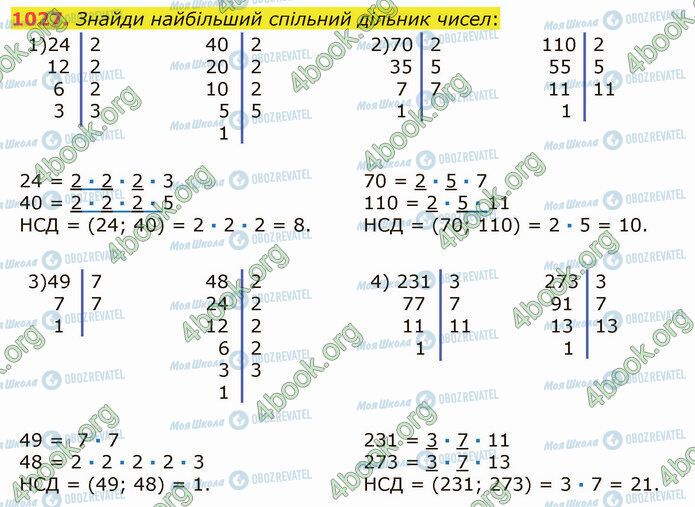 ГДЗ Математика 5 класс страница 1027 (1-4)