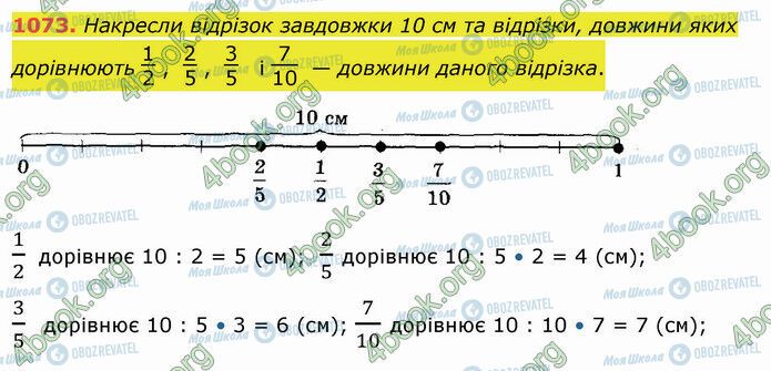 ГДЗ Математика 5 клас сторінка 1073