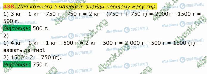 ГДЗ Математика 5 клас сторінка 438