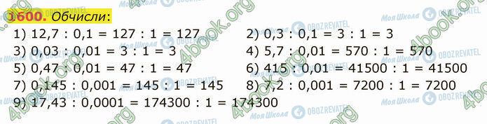 ГДЗ Математика 5 класс страница 1600