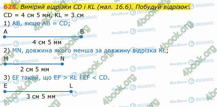 ГДЗ Математика 5 клас сторінка 628