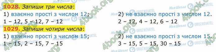 ГДЗ Математика 5 класс страница 1028-1029