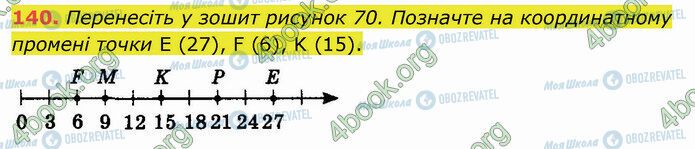 ГДЗ Математика 5 клас сторінка 140