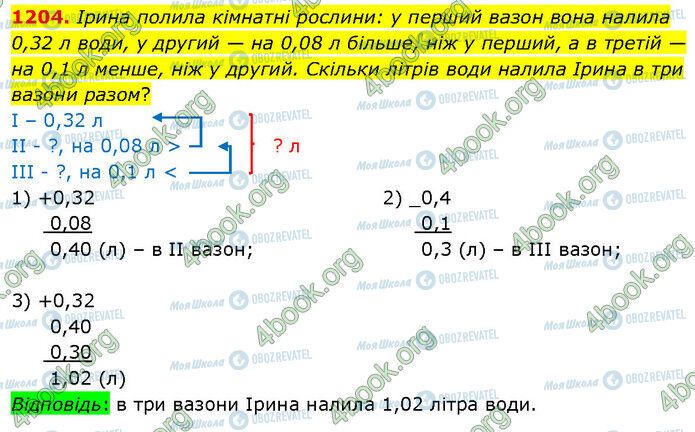 ГДЗ Математика 5 класс страница 1204