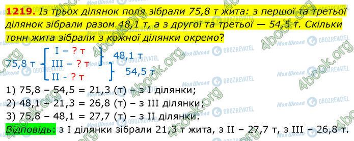 ГДЗ Математика 5 класс страница 1219