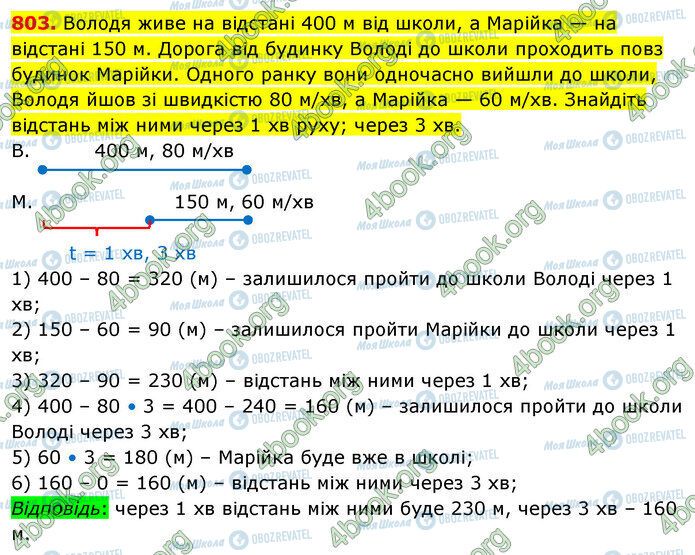 ГДЗ Математика 5 класс страница 803