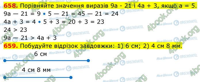 ГДЗ Математика 5 клас сторінка 658-659