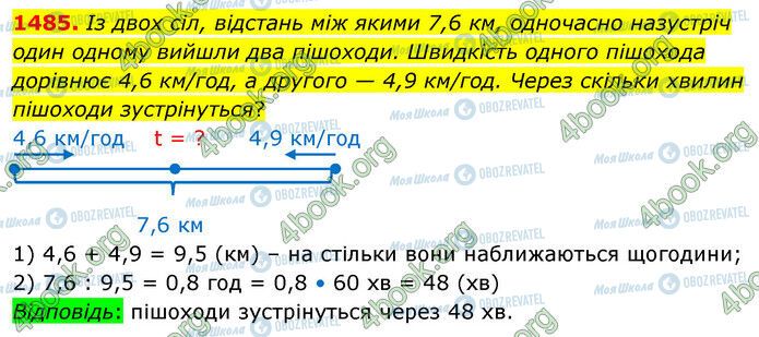 ГДЗ Математика 5 класс страница 1485